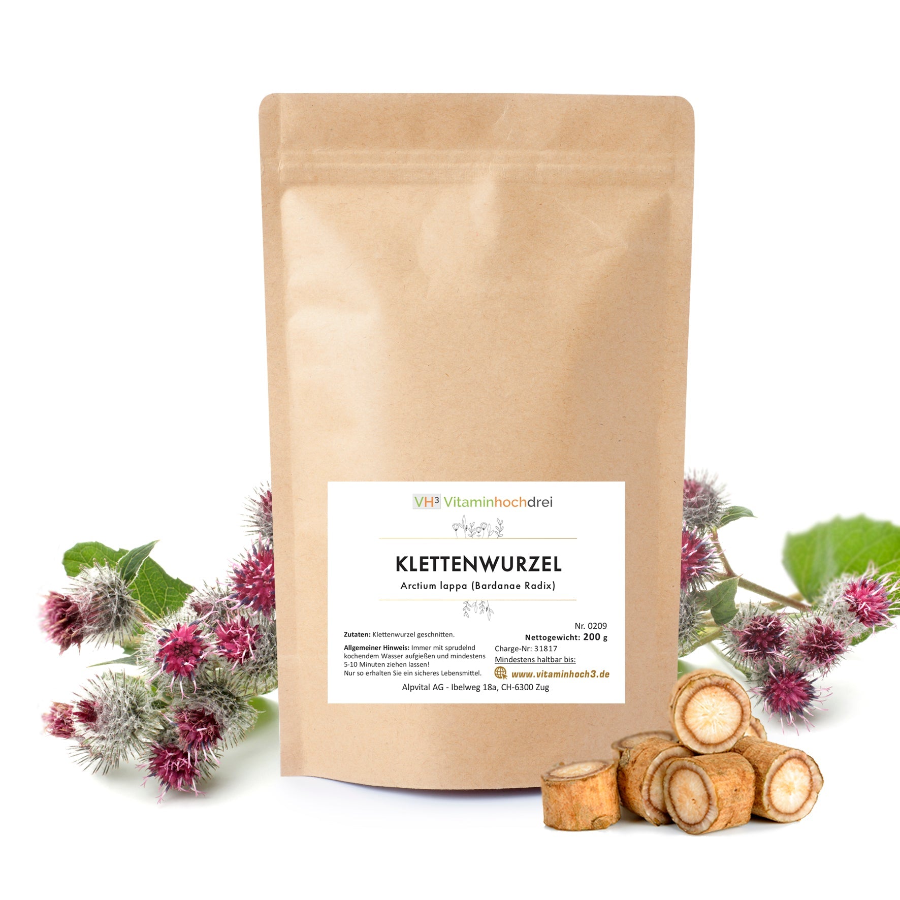 Klettenwurzel 200g: Ein gesunder und vielseitiger Kräutertee für Körper und Geist