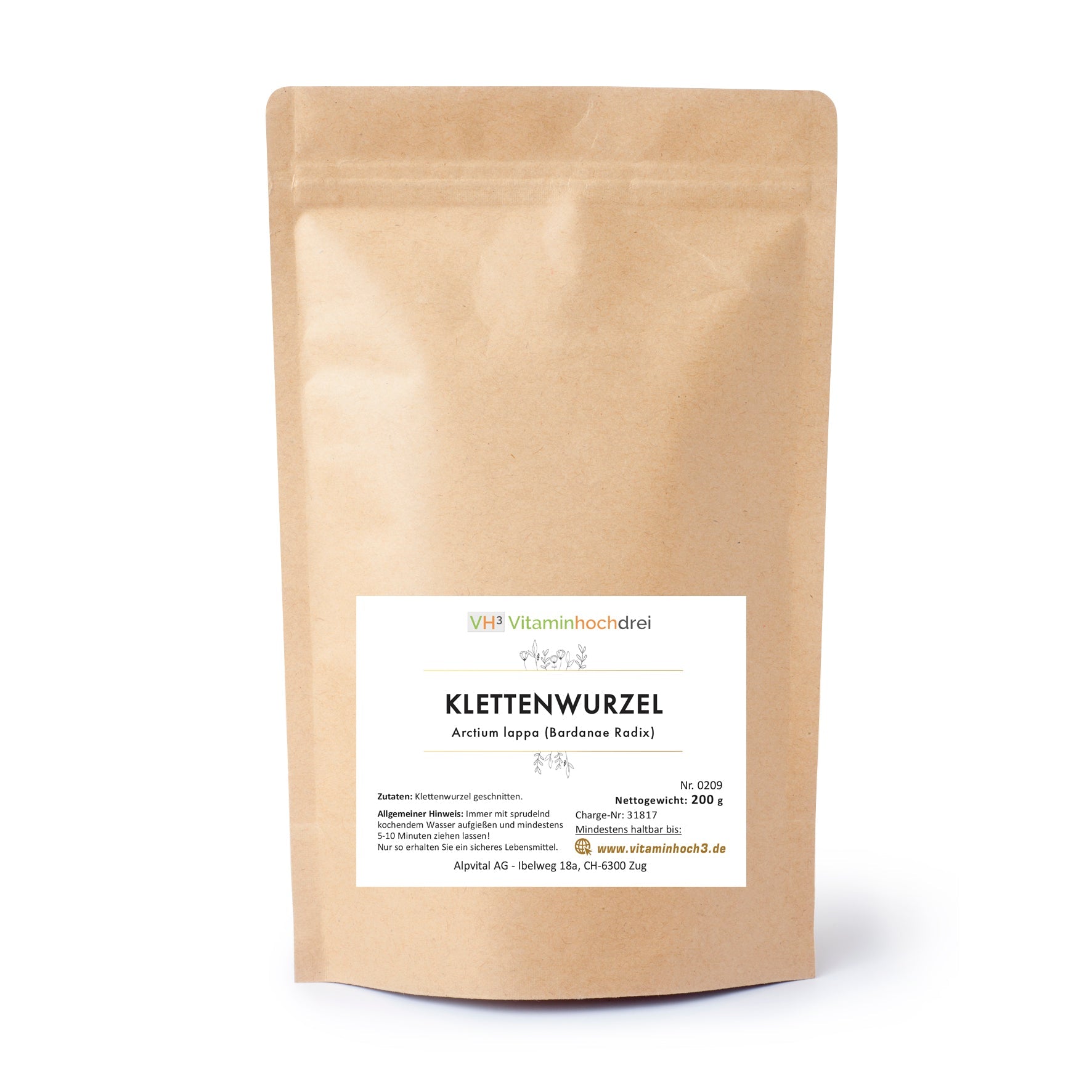 Klettenwurzel 200g: Ein gesunder und vielseitiger Kräutertee für Körper und Geist