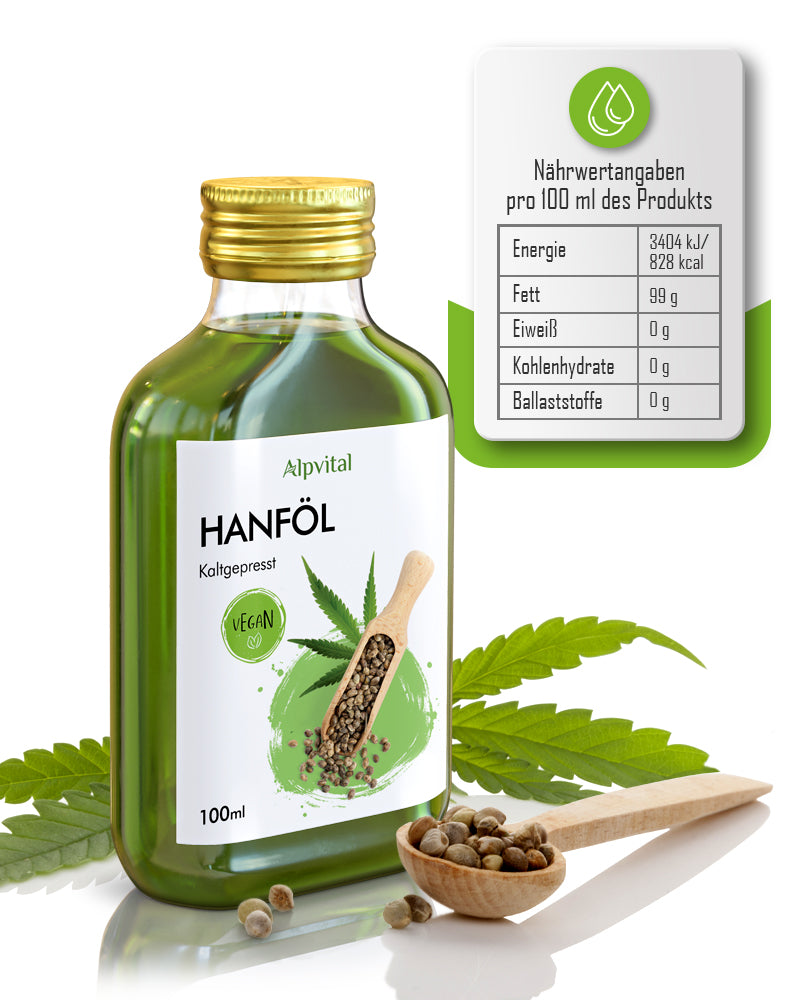 Hanfsamenöl 100%, 100 ml