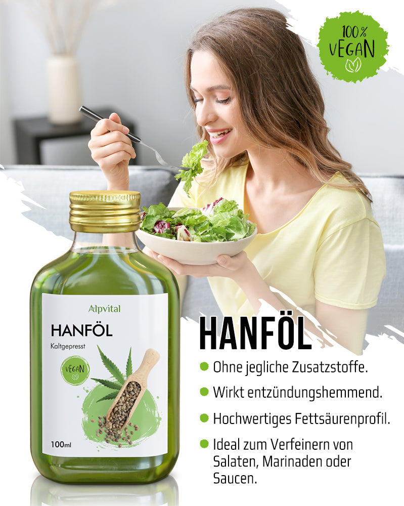 Hanfsamenöl 100%, 100 ml