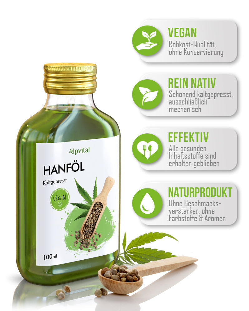 Hanfsamenöl 100%, 100 ml