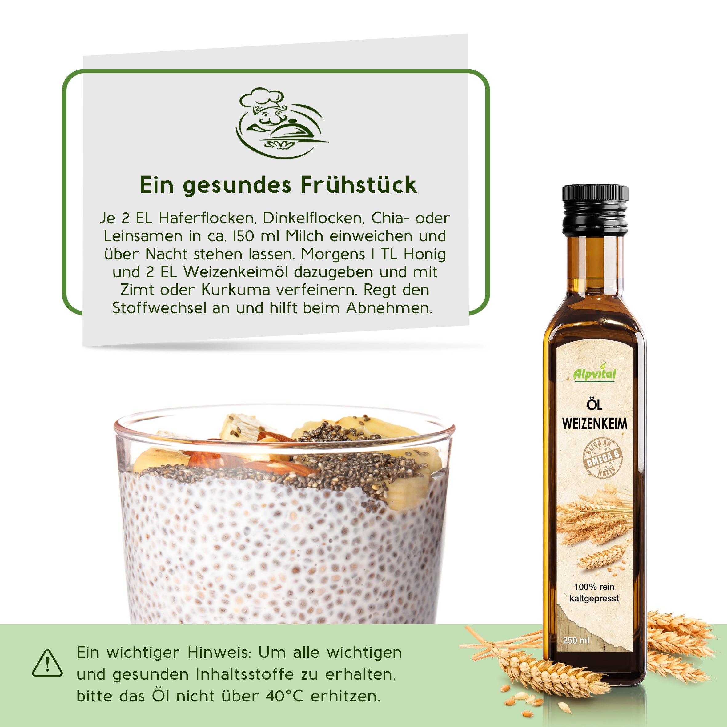 Weizenkeimöl kaltgepresst 250 ml