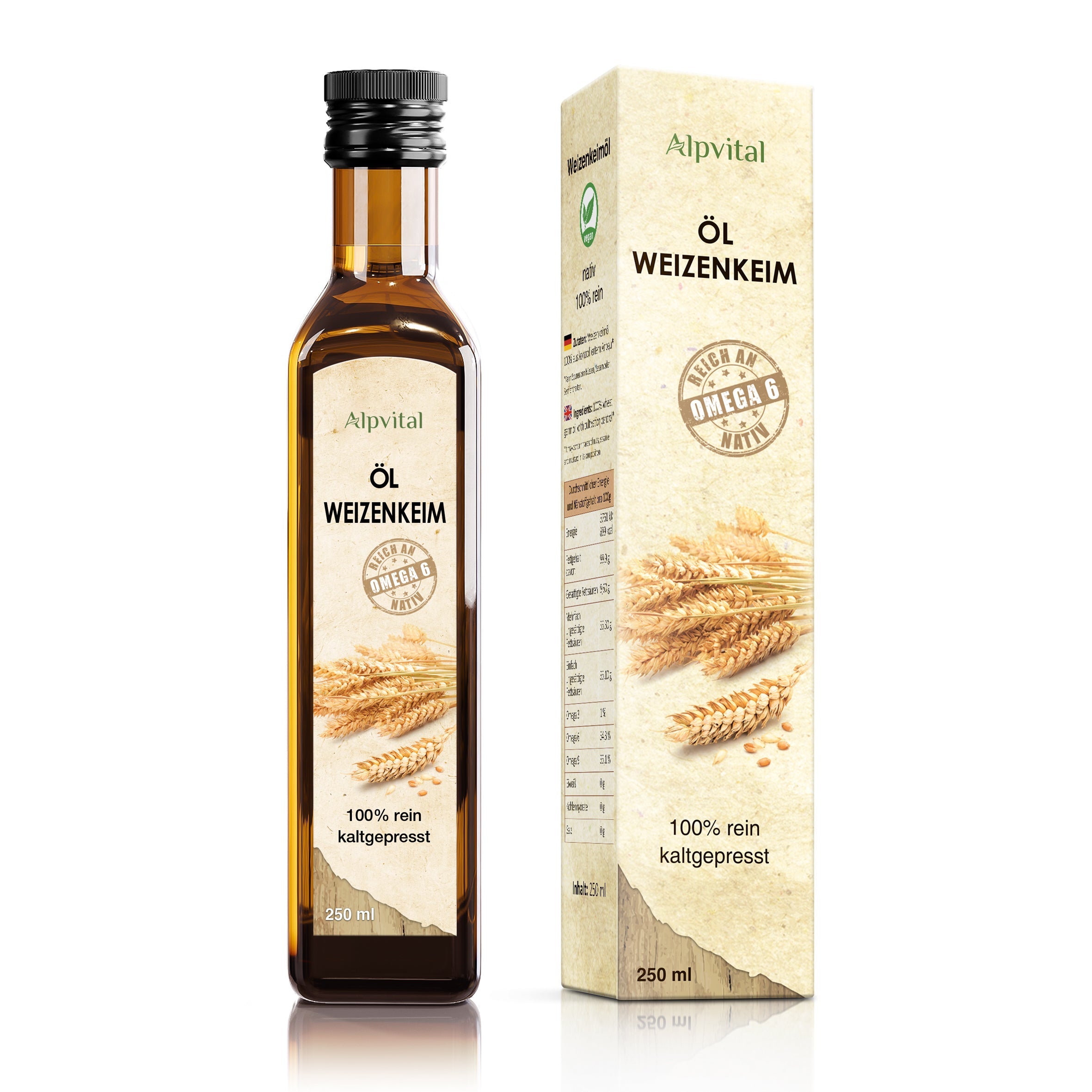 Weizenkeimöl kaltgepresst 250 ml