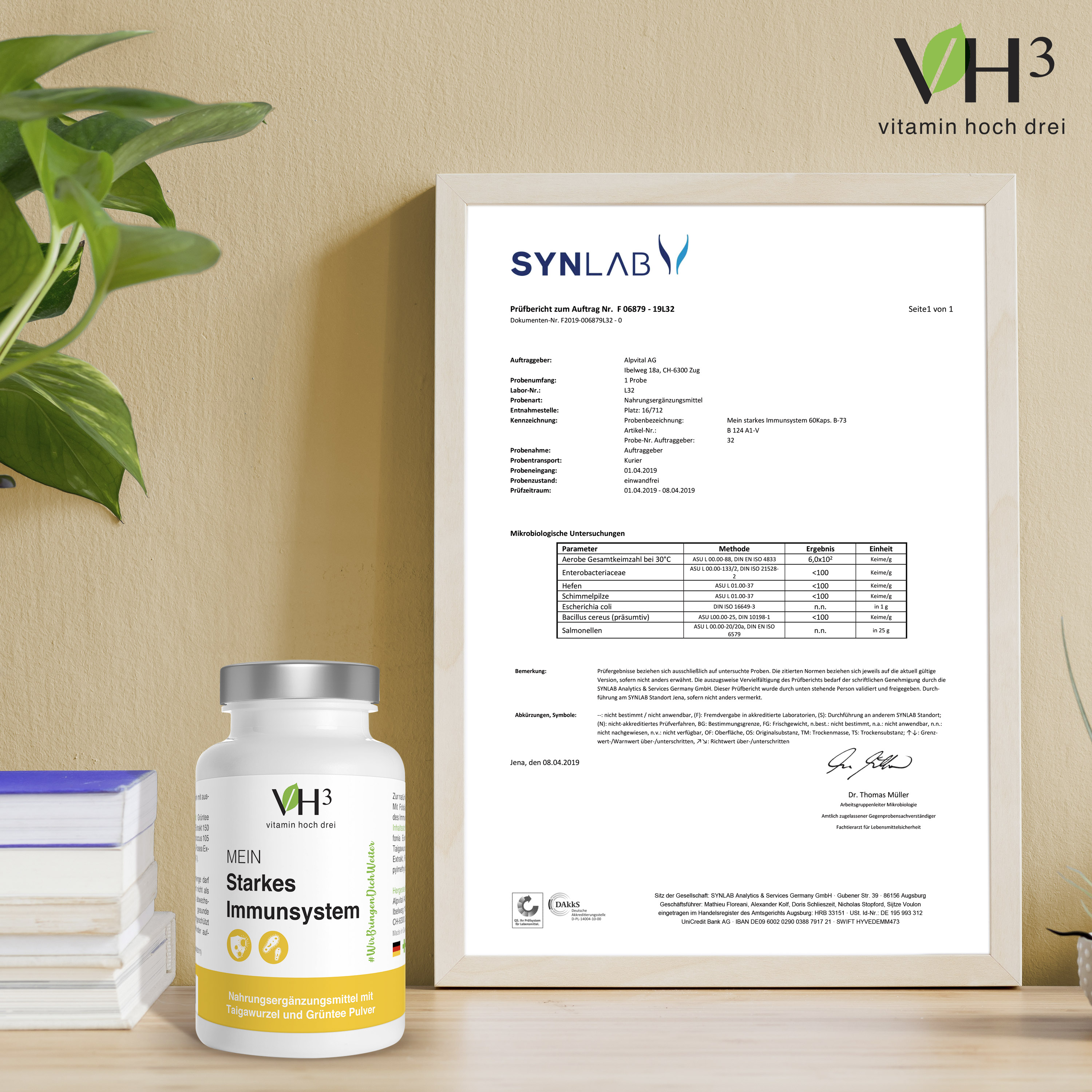 Mein starkes Immunsystem mit Grüntee Pulver, Spirulina und Griffonia Extrakt