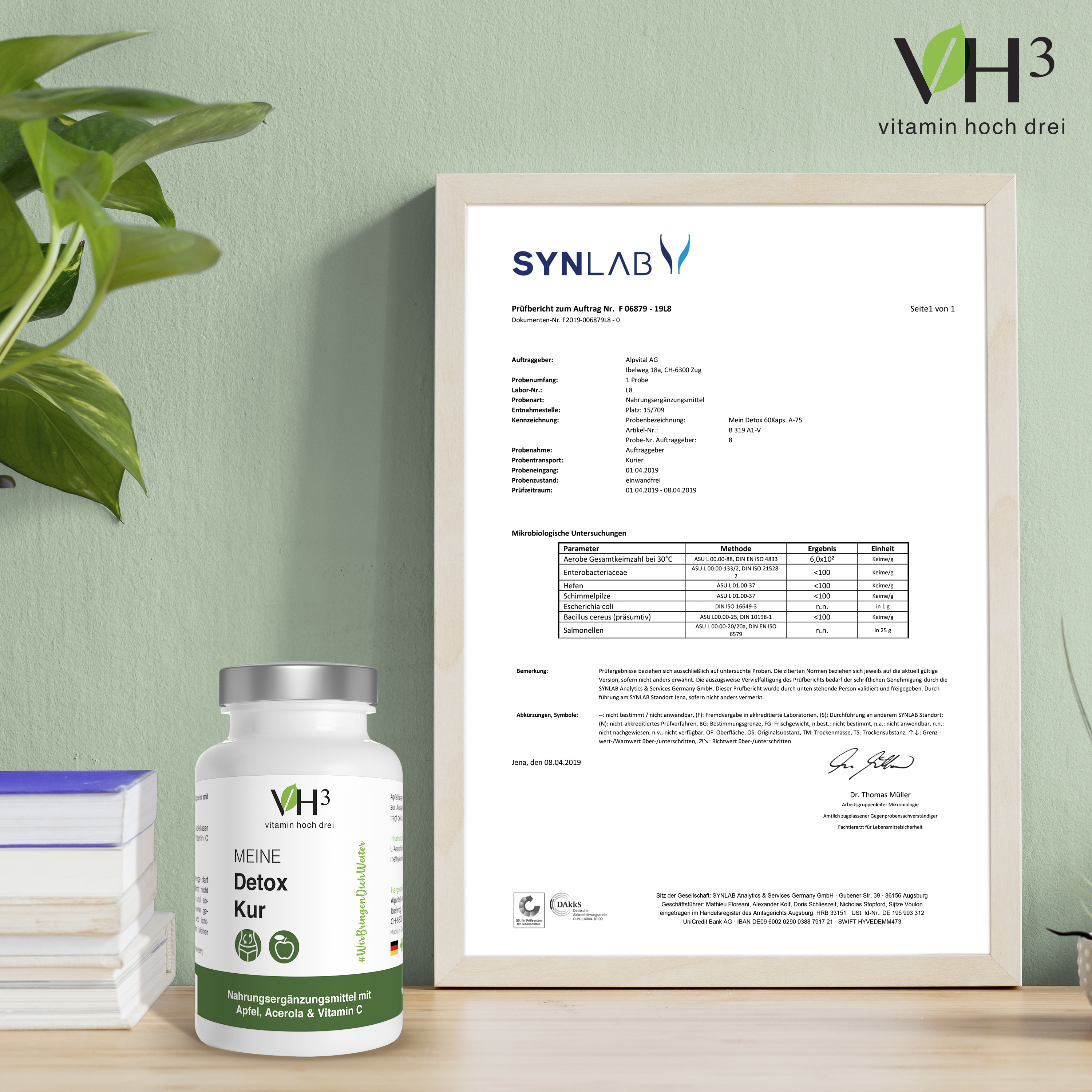 VH3 MEINE Detox Kur mit Apfelessig, Acerola und Apfelfaser