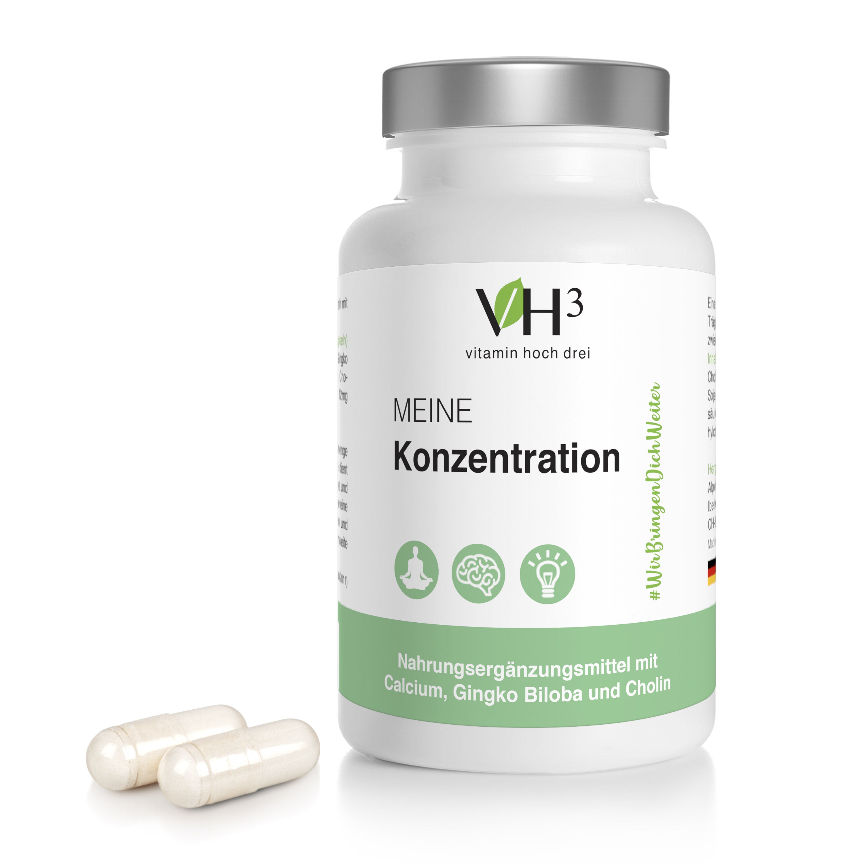 VH3 Meine Konzentration mit Cholin, Gingko Biloba und Calcium
