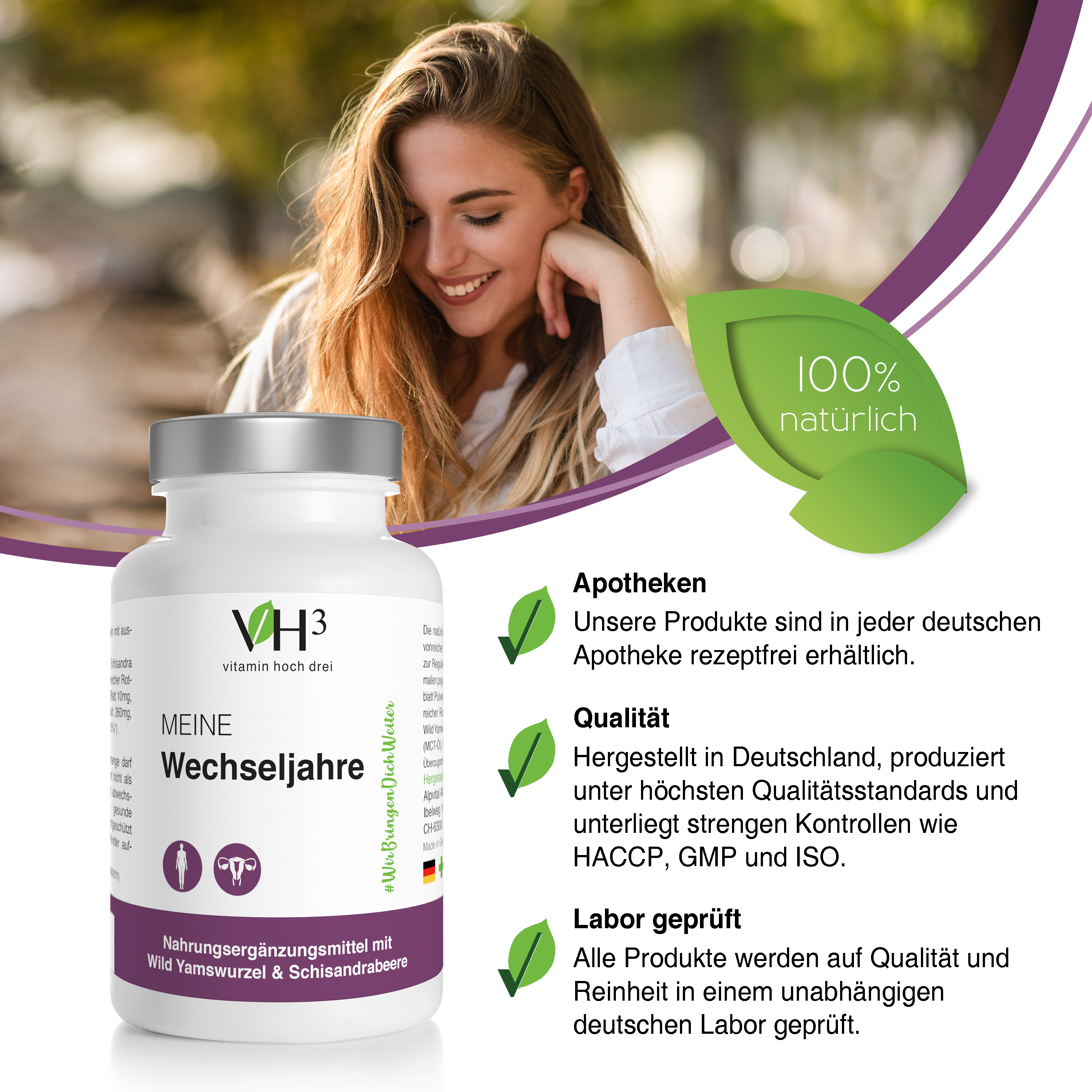 Meine Wechseljahre mit Wild Yamswurzel, Schisandrabeere und Rotklee