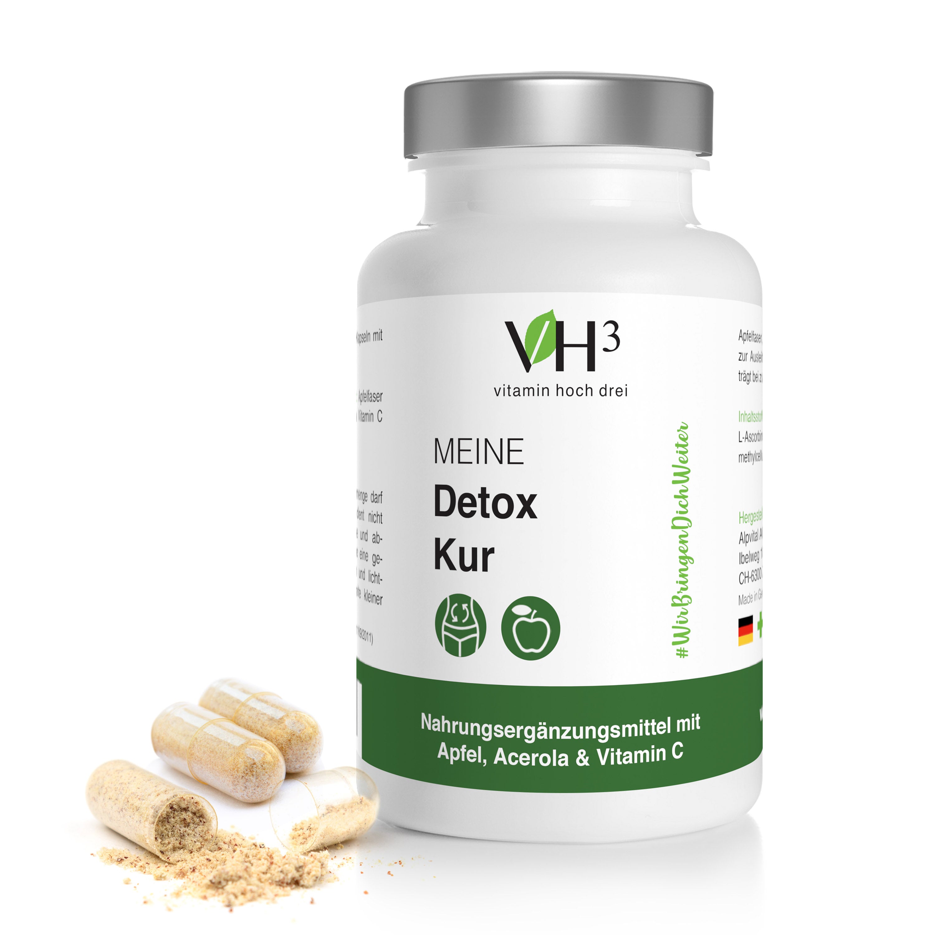 VH3 MEINE Detox Kur mit Apfelessig, Acerola und Apfelfaser